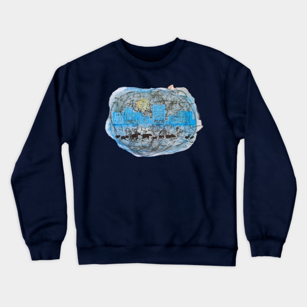 climate change city pollution Crewneck Sweatshirt by JAHART001